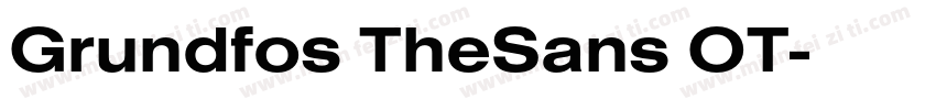 Grundfos TheSans OT字体转换